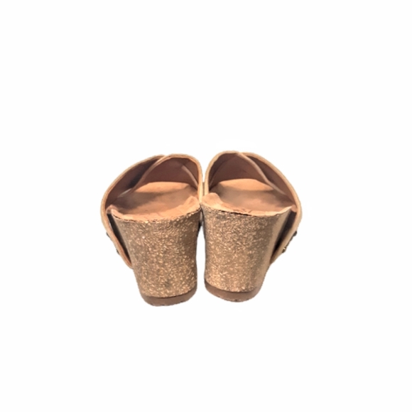 Zodiac Mila Cork Wedge Summer Slide Sandal in Sand Beige Flip Flop Thong boho - Picture 8 of 10